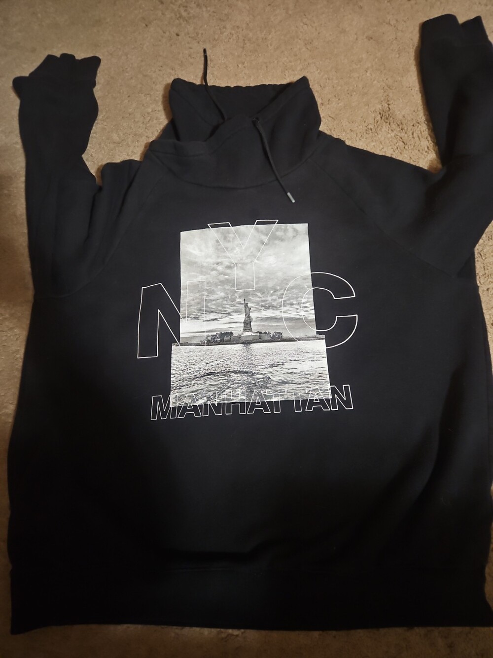 H&M Cowl Neck Hoodie Unisex Xl
